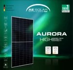 پنل خورشیدی 550 وات برند AE SOLAR سری AURORA مونوکریستال